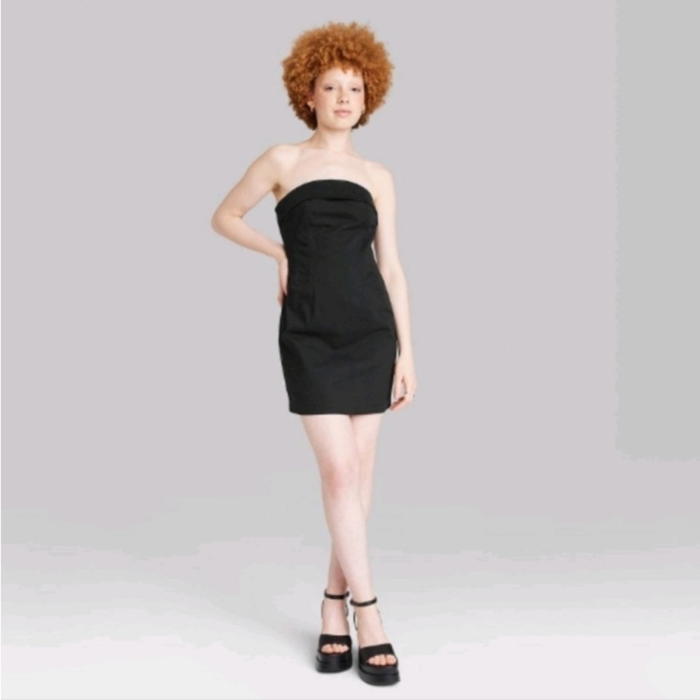 Wild Fable Woman's Twill Tube
Bodycon Dress - Lace-up (Straps included)